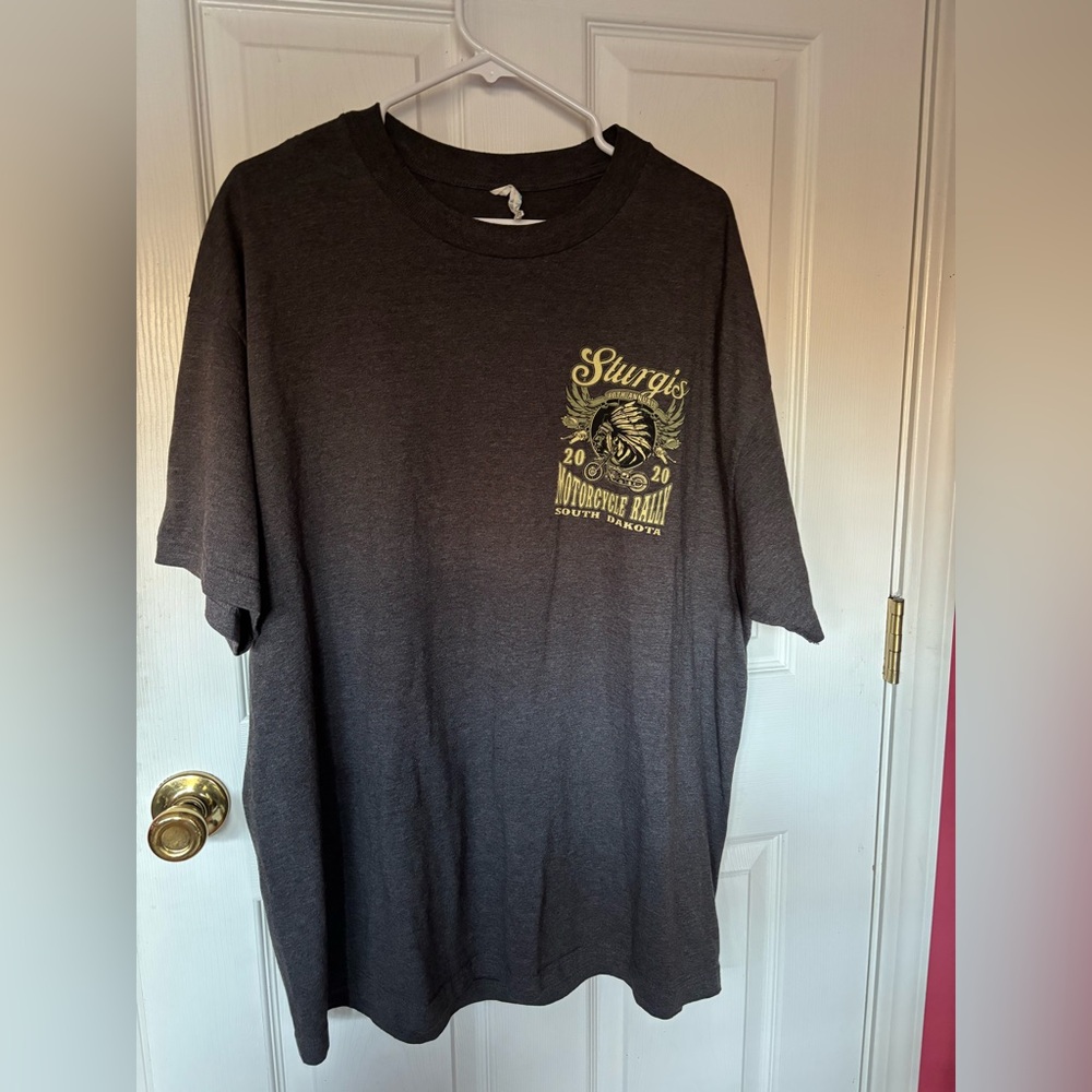 STURGIS Black Graphic T-Shirt 2020 Motorcycle rally!Sz XXL. Great shape!